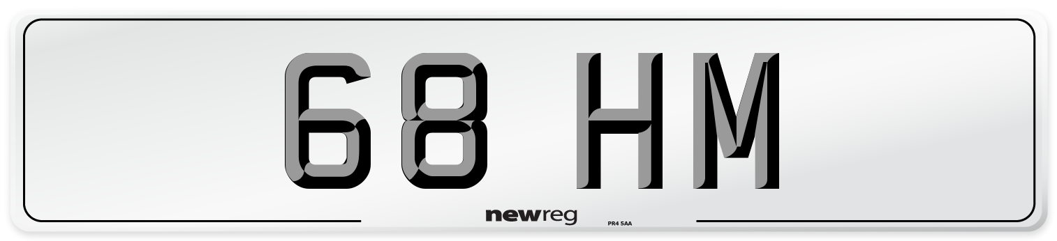 68 HM Number Plate from New Reg